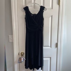 DRESSBARN COLLECTION BLACK MIDI DRESS